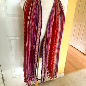 Echo striped wool skinny scarf NICE!